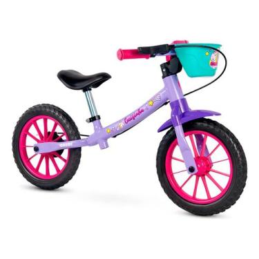 Imagem de Bicicleta De Equilíbrio Sem Pedal Cecizinha Aro 12 Nathor Cor Lilás