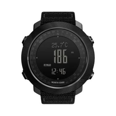 Imagem de Relógio Esportivo Digital LED Masculino À Prova d'Água 50M Com Bússola