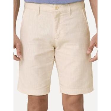 Imagem de Bermuda Dudalina Masculina Slim Fit Textura Cáqui Claro-Masculino