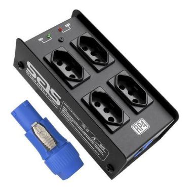 Imagem de Régua 4 Tomadas Santo Angelo Para Palco Led Bivolt Powercon