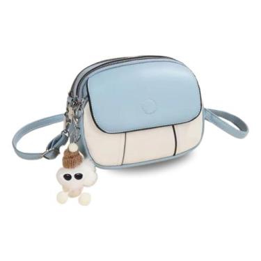 Imagem de Bolsa De Couro Ecológica Cinza Feminina O Baú Transversal - Alwy