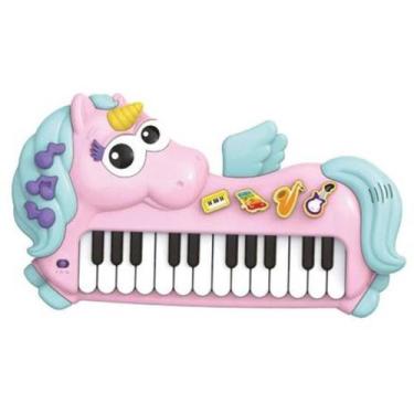 Imagem de Piano Musical Unicórnio 18+ - Braskit