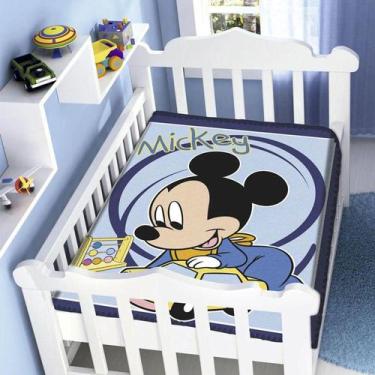 Imagem de Cobertor Infantil Para Bebê Mickey Carrinho Disney Jolitex