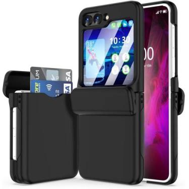 Imagem de Capa Carteira Porta Cartão Embutido para o Samsung Galaxy Z Flip 6 - B