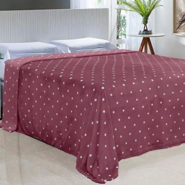 Imagem de Cobertor Toque de Seda Poa Infantil 0,90 X 1,10 - Nc Home, VINHO