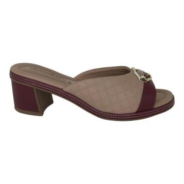 Imagem de Tamanco joanete Piccadily Feminino Macio Leve - PICCADILLY, Vinho, 37