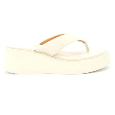 Imagem de Tamanco Vizzano Feminina 6525.100 Sola Alta Flatform Macia, 37, Off, W