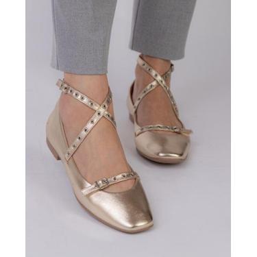 Imagem de Sapatilha alana barcelli's, Dourado, 36