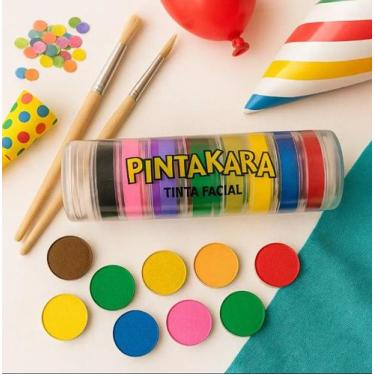 Imagem de Pintakara Blend C/10 Cores Maquiagem Artística Gliart Facial