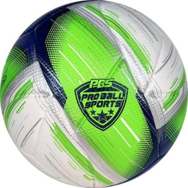 Imagem de Bola de Futebol Society PRO BALL PBS Nº 5 Verde, Branca e Azul - Futeb