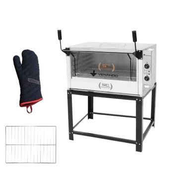 Imagem de Forno Elétrico Industrial Venâncio Roma Feri90 Inox com Grade Extra e Luva Térmica 220V