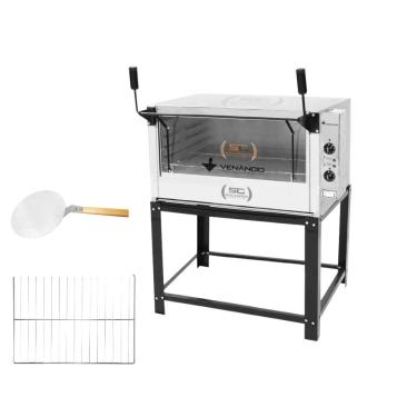 Imagem de Forno Elétrico Industrial Venâncio Roma Feri90 Inox Elétrica com Grade Extra e Pá para Pizza 220V