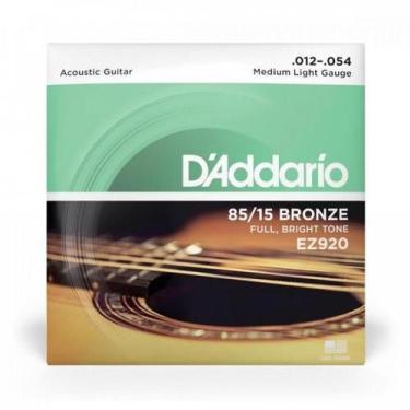 Imagem de Encordoamento Para Violão D Addario EZ920 Aço .012