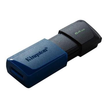 Imagem de Pen Drive 64GB Kingston DataTraveler Exodia M - USB 3.2 - Azul - DTXM/