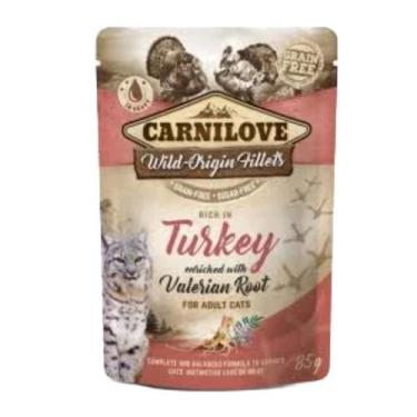 Imagem de Carnilove Cat Pouch - Alimento Úmido Para Gatos De Peru E Valeriana 85