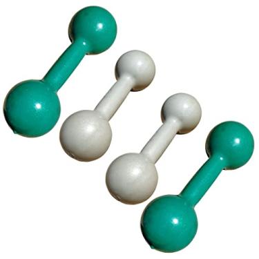 Imagem de Halteres Emborrachado Par De 2 E 3 Kg
