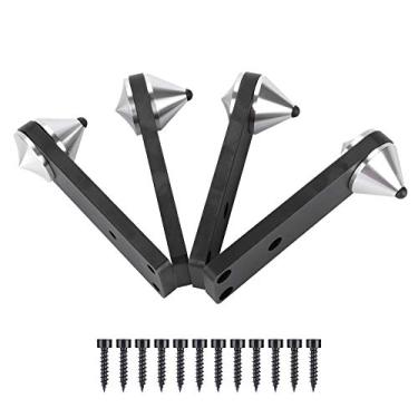 Imagem de Suporte de alto-falante Tangxi 4 peças, à prova de choque, tipo combinado, pé de alto-falante de áudio, suporte de estaca à prova de choque subwoofer para alto-falante modular