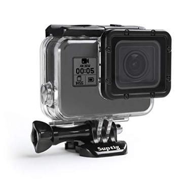 Imagem de Suptig Capa impermeável, capa de mergulho para câmera de ação Gopro Hero 7 Black, Hero 6, Hero 5 e 2018 à prova d'água 45 metros