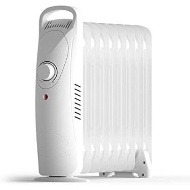 Imagem de KRASS Aquecedor de radiador a óleo portátil aquecedor de espaço silencioso 600-1000 watts termostato ajustável, economia de energia, com funções de virada e superaquecimento, recursos de segurança, 9X, Collector88