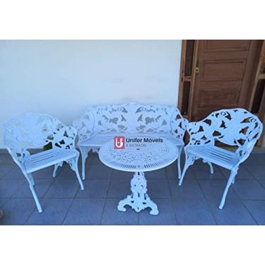 Imagem de Conjunto de Mesa Para Jardim Samambaia em Alumínio Fundido Unifer Móveis