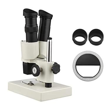 Imagem de Qudai Microscópio de luz estéreo de ampliação 40X Microscópio binocular composto para laboratório escolar doméstico Peças de máquinas de educação biológica Enviando mensagens de texto para alunos, BD