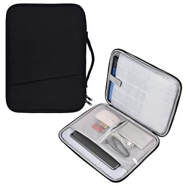 Imagem de Capa para tablet de 9 a 11 polegadas para 2022 Samsung Galaxy Tab S8 11 polegadas/A8, Samsung Galaxy Tab S7/A7/S6 Lite 10,4 polegadas/S5e/S4/S3/S2/S/Pro/Note/Tab 2/Tab A/Tab E, bolsas para iPad Air 5/4 11,9 polegadas/Air 2-Preto