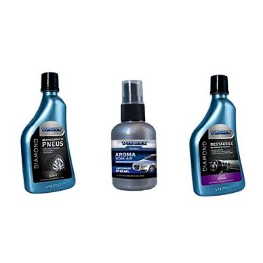 Imagem de Kit Revitalizador de Pneus + Restaurax + Aromatizante Spray Vonixx