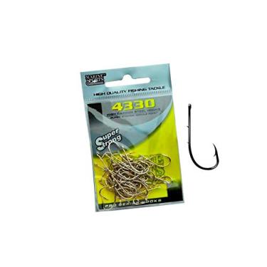 Imagem de Kit 200 Anzol Marine Sports 4330 Nr 2, 4, 6 E 8