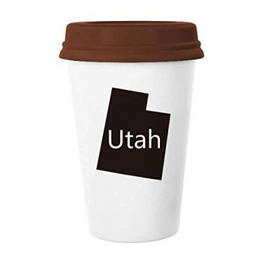 Imagem de Utah – Caneca de cerâmica com mapa dos Estados Unidos da América