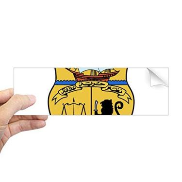 Imagem de DIYthinker Adesivo retangular com emblema nacional da Ásia, da Tunísia, decalque para janela