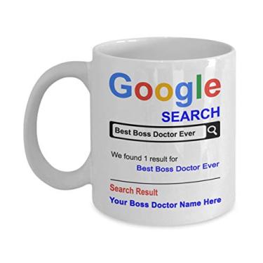 Imagem de Caneca de café personalizada Best Boss Doctor Ever - Caneca de café de 325 ml