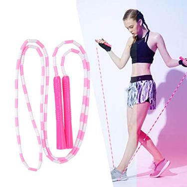 Imagem de Presente DiferenteCorda de pular, equipamento fitness infantil em forma de cordão de plástico, corda de exercício rosa para crianças homens e mulheres, para decoração "faça você mesmo" para presentes