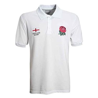 Imagem de Camisa Inglaterra Rugby Liga Retrô Branca (G)