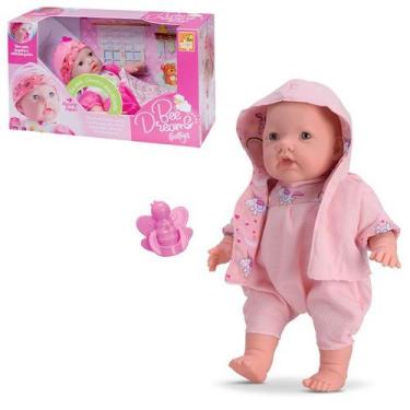 Boneca Bebê Reborn Laura Baby Dream Estrela Brinca, Chora e Ri