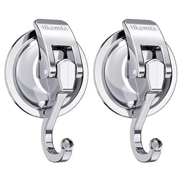 Imagem de Ganchos resistentes com ventosa a vácuo (pacote com 2) especializados para cozinha, banheiro e banheiro, por iRomic