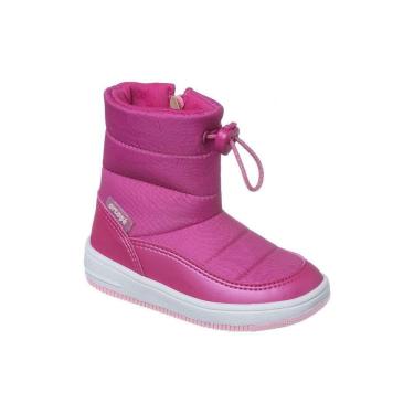 Imagem de Bota Infantil Feminina Ortopé Bliss Boot Detalhe Coração Glitter Pink
