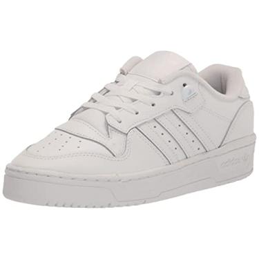 Imagem de adidas Originals Tênis masculino Rivalry Low, Branco/Branco., 13