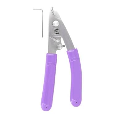 Imagem de Descascador de Fibra óptica de 3 Portas, Design Preciso de Segmento de Três Furos, Alicate de Retificação Com Mola de Reinicialização para Cabos, Aço Inoxidável 420 e Borracha