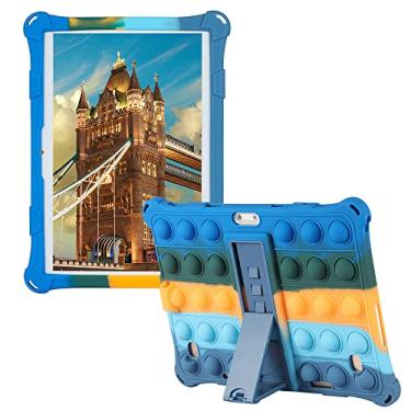 Imagem de Capa protetora universal para tablet de 10,1 polegadas, compatível com Zonko, QunyiCO, MEIZE, PRITOM, FEONAL, ANTÊMPER, MARVUE, Dragon Touch, Winsing, FANGOR, ZZB (azul escuro)