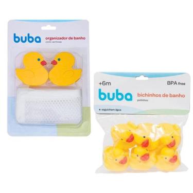 Imagem de Kit De Banho Organizador Com Ventosa e 06 Patinhos - Buba