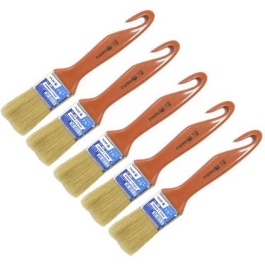 Imagem de Kit 5 Pincel Trinchas Para Pintura Tigre Media 696 1 1/2 Polegadas Cer