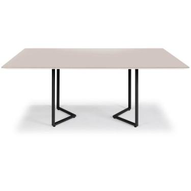 Imagem de Mesa Jantar Niterói Aço Carbono Preto - Drop mobiliário