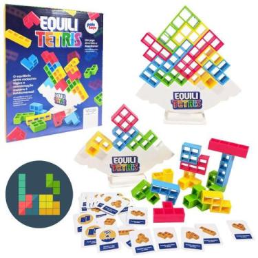 Imagem de Jogo De Equilibrar Torre Tetris Equili Educativo 3D Empilhar - Paki To