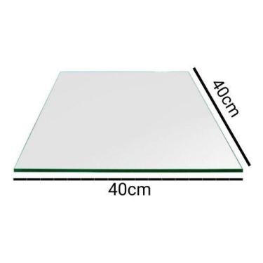 Imagem de Vidro Expositor Balcão Vitrine Para Loja 40x40 4mm - Nacional