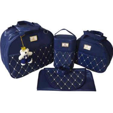 Imagem de Kit Bolsa Mala Maternidade Modelo Perola Envio Imediato 4 peças - Bols