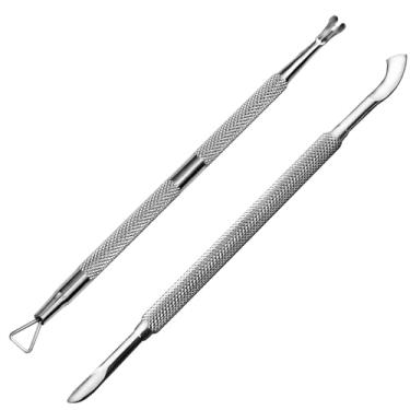 Imagem de HIFAU Conjunto de ferramentas de remoção de cutículas e removedor de cutículas, conjunto de ferramentas de remoção de esmalte e cortador de cutículas de aço inoxidável premium, para mulheres