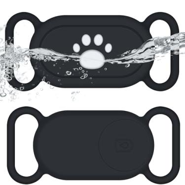 Imagem de SZJCLTD Suporte de coleira para cachorro Samsung Galaxy SmartTag2, pacote com 2 capas de silicone antiperda à prova d'água para Galaxy Smart Tag 2 para coleiras de gato e cães de estimação