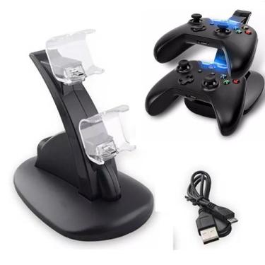 Imagem de Duplo Carregador De 2 Controles De Xbox One Com Base - 7&7
