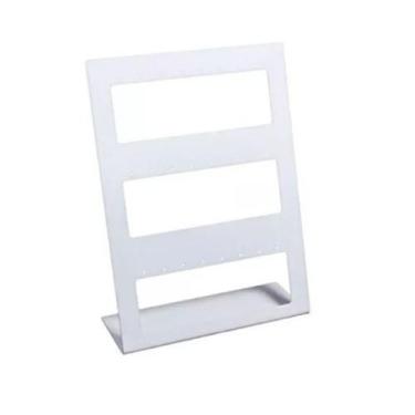 Imagem de  Expositor Brincos Bijuterias Jóias Branco 1 Peça - AGV Criações