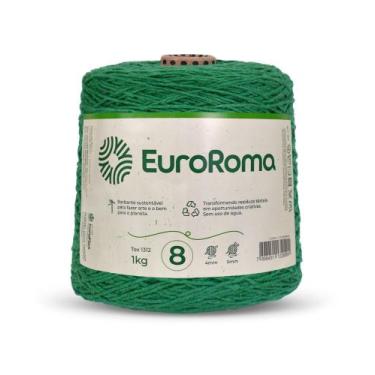 Imagem de Barbante Colorido Euroroma 1 Kilo Fio Nº8 de 1312 TEX e 762 Metros Cro